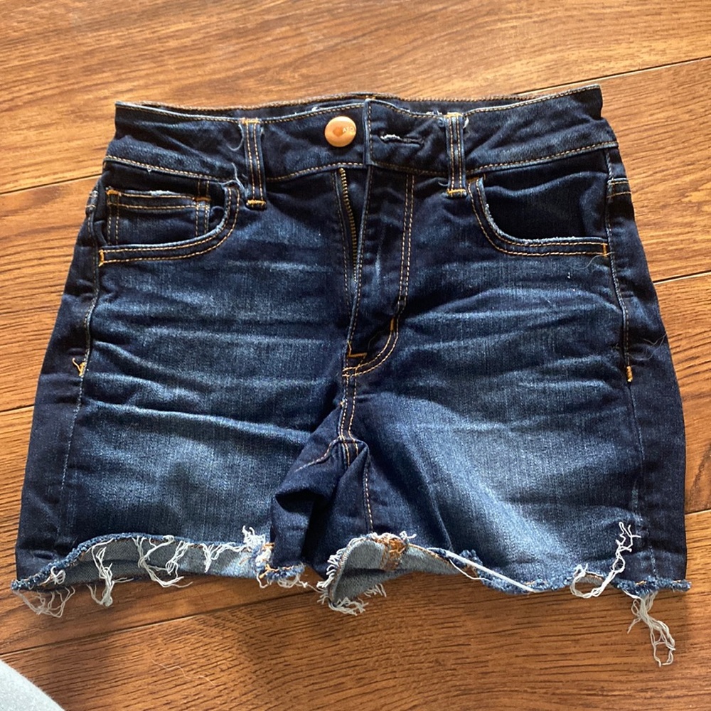 American eagle outfitters Jean shorts size 0 dark wash